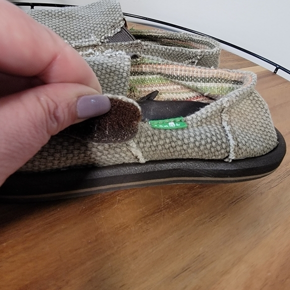 Sanuk Lil Donny Canvas Slip on Loafers Size 13 - Picture 9 of 15